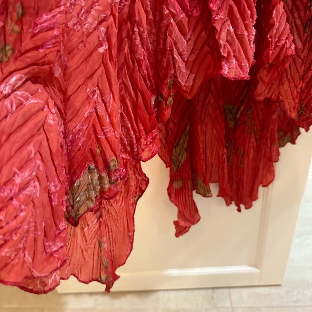 Maxi dress komarov. Large. Coral evening cruise wear - Picture 3 of 7